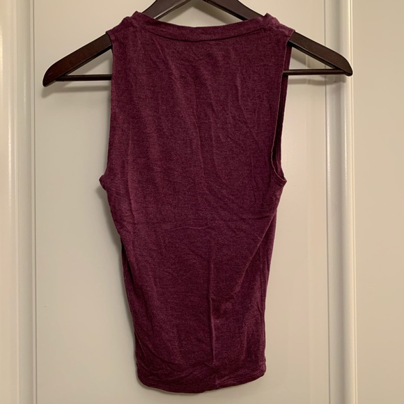 Garage Purple V-Neck Tank Top - Picture 2 of 3